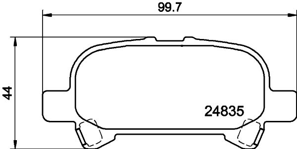 HELLA PAGID 8DB 355 014-751 Brake Pad Set, disc brake