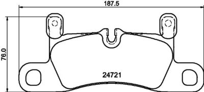 Brake Pad Set, disc brake HELLA PAGID 8DB 355 015-121