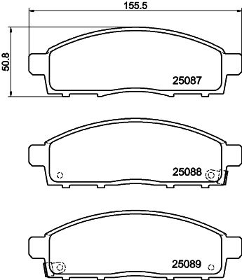 HELLA PAGID 8DB 355 015-321 Brake Pad Set, disc brake
