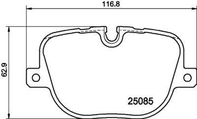 Brake Pad Set, disc brake HELLA PAGID 8DB 355 015-451