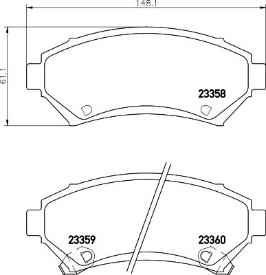 HELLA PAGID 8DB 355 016-951 Brake Pad Set, disc brake