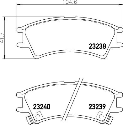 Brake Pad Set, disc brake HELLA PAGID 8DB 355 017-051