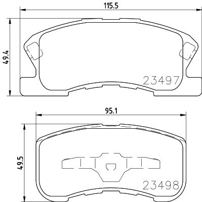 HELLA PAGID 8DB 355 017-111 Brake Pad Set, disc brake