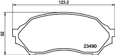 Brake Pad Set, disc brake HELLA PAGID 8DB 355 017-281