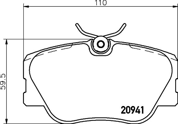 HELLA PAGID 8DB 355 017-601 Brake Pad Set, disc brake