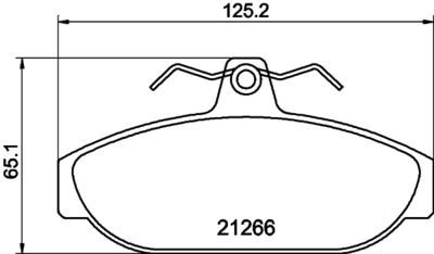 Brake Pad Set, disc brake HELLA PAGID 8DB 355 017-721