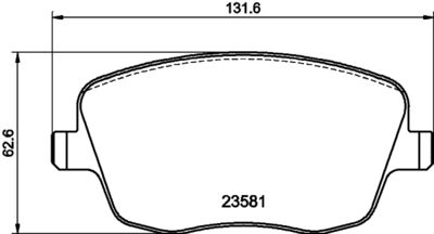 Brake Pad Set, disc brake HELLA PAGID 8DB 355 018-801