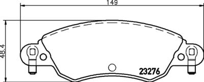 Brake Pad Set, disc brake HELLA PAGID 8DB 355 019-431