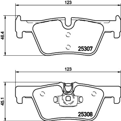 Brake Pad Set, disc brake HELLA PAGID 8DB 355 019-971