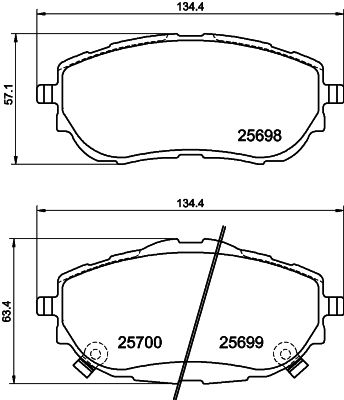 HELLA PAGID 8DB 355 020-281 Brake Pad Set, disc brake
