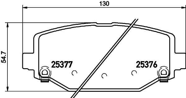 HELLA PAGID 8DB 355 020-311 Brake Pad Set, disc brake