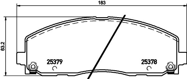 HELLA PAGID 8DB 355 020-571 Brake Pad Set, disc brake