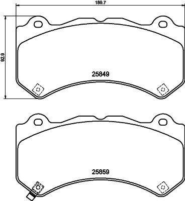 HELLA PAGID 8DB 355 021-041 Brake Pad Set, disc brake