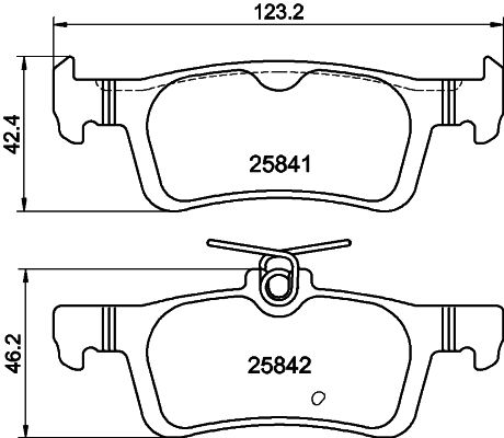 HELLA PAGID 8DB 355 021-311 Brake Pad Set, disc brake