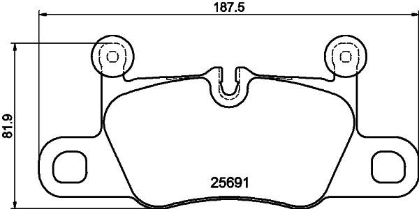 HELLA PAGID 8DB 355 021-351 Brake Pad Set, disc brake