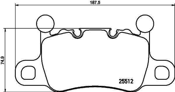 HELLA PAGID 8DB 355 021-401 Brake Pad Set, disc brake