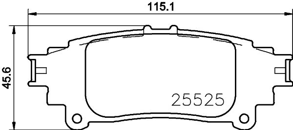 HELLA PAGID 8DB 355 021-661 Brake Pad Set, disc brake