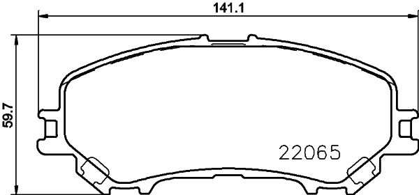 HELLA PAGID 8DB 355 021-691 Brake Pad Set, disc brake