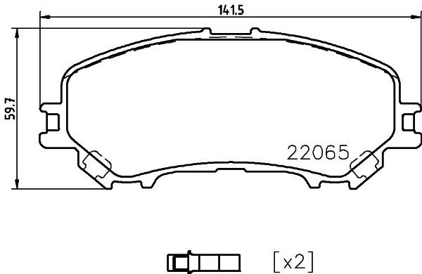 HELLA PAGID 8DB 355 021-861 Brake Pad Set, disc brake