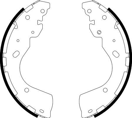 HELLA PAGID 8DB 355 022-241 Brake Shoe Set