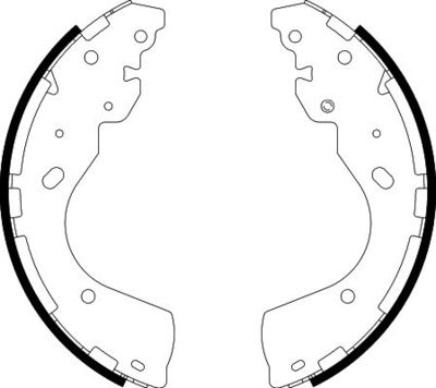 Brake Shoe Set HELLA PAGID 8DB 355 022-241
