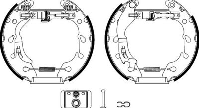 Brake Shoe Set HELLA PAGID 8DB 355 022-501
