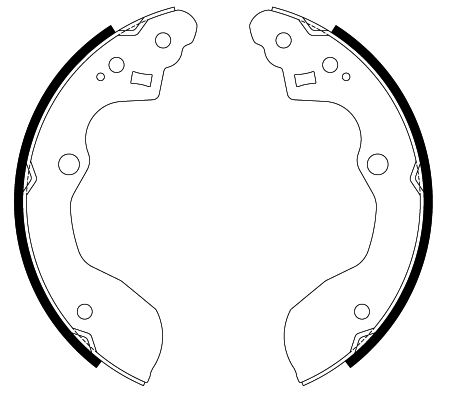 HELLA PAGID 8DB 355 022-581 Brake Shoe Set