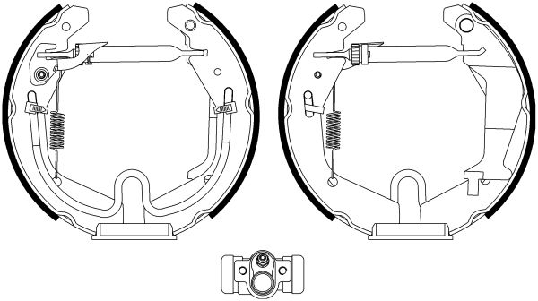 HELLA PAGID 8DB 355 022-981 Brake Shoe Set