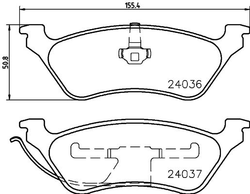HELLA PAGID 8DB 355 023-111 Brake Pad Set, disc brake