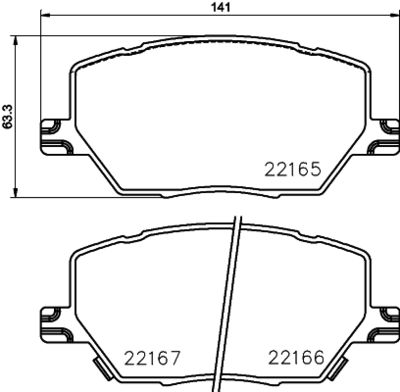 Brake Pad Set, disc brake HELLA PAGID 8DB 355 024-711