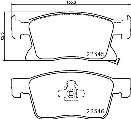 HELLA PAGID 8DB 355 024-781 Brake Pad Set, disc brake