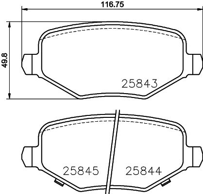 HELLA PAGID 8DB 355 024-811 Brake Pad Set, disc brake