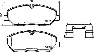 Brake Pad Set, disc brake HELLA PAGID 8DB 355 025-231