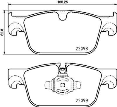 Brake Pad Set, disc brake HELLA PAGID 8DB 355 025-531