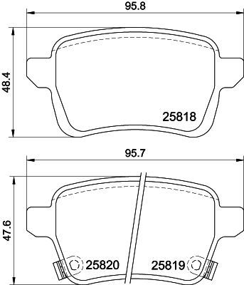 HELLA PAGID 8DB 355 036-431 Brake Pad Set, disc brake
