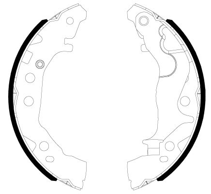 HELLA PAGID 8DB 355 038-201 Brake Shoe Set