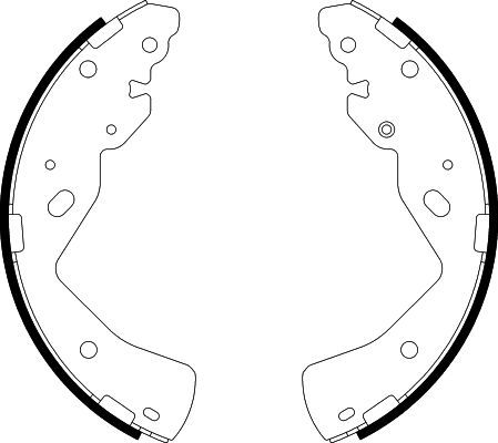 HELLA PAGID 8DB 355 038-211 Brake Shoe Set