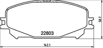 Brake Pad Set, disc brake HELLA PAGID 8DB 355 039-201