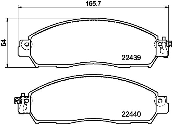 HELLA PAGID 8DB 355 039-331 Brake Pad Set, disc brake