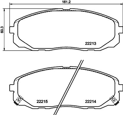 HELLA PAGID 8DB 355 039-441 Brake Pad Set, disc brake