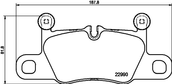 HELLA PAGID 8DB 355 039-821 Brake Pad Set, disc brake