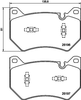 HELLA PAGID 8DB 355 040-151 Brake Pad Set, disc brake