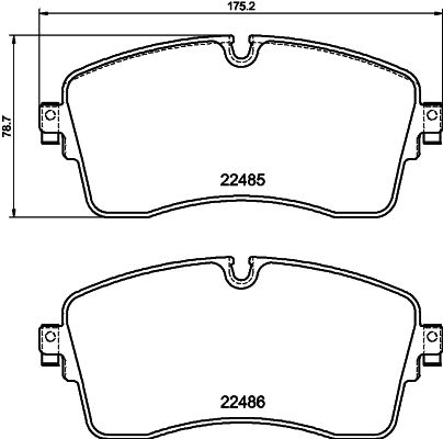 HELLA PAGID 8DB 355 040-361 Brake Pad Set, disc brake