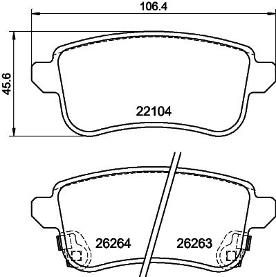 HELLA PAGID 8DB 355 040-811 Brake Pad Set, disc brake