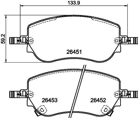 HELLA PAGID 8DB 355 043-861 Brake Pad Set, disc brake