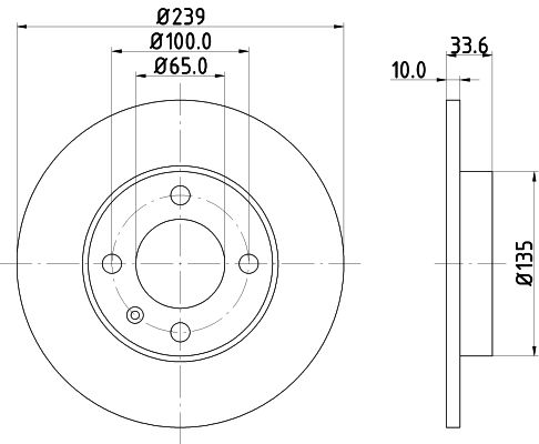 HELLA PAGID 8DD 355 104-191 Brake Disc