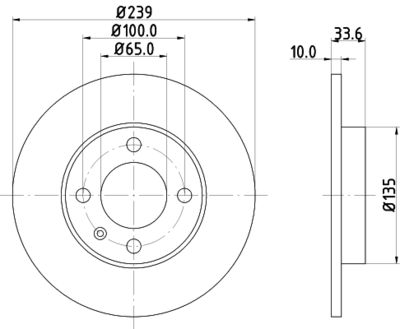 Brake Disc HELLA PAGID 8DD 355 104-191