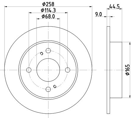 HELLA PAGID 8DD 355 105-171 Brake Disc
