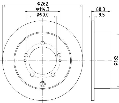 HELLA PAGID 8DD 355 112-941 Brake Disc