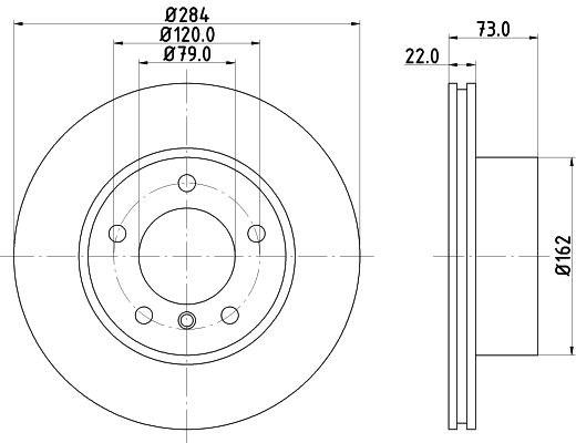HELLA PAGID 8DD 355 118-031 Brake Disc
